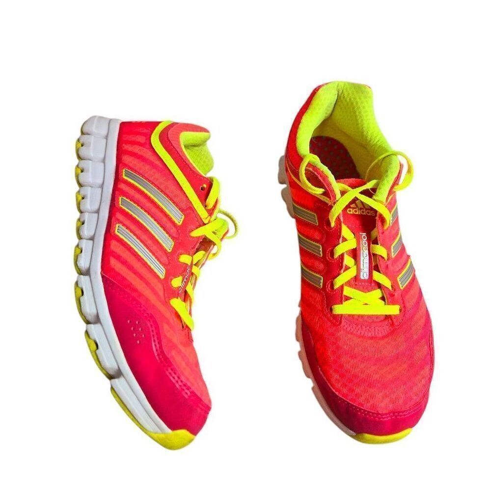 ADIDAS CLIMACOOL PINK ORANGE TRAINERS MESH KNIT GYM RUNNING G99034 6.5